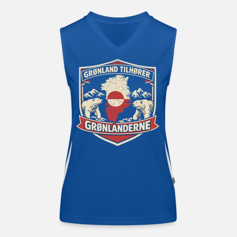 Greenland Self-Determination International Law Statement Women's Functional Contrast Tank Top