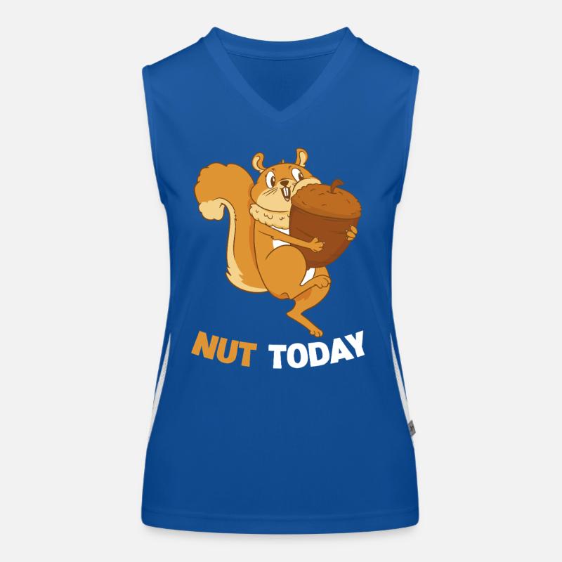 NUT TODAY Eichhörnchen Eichel Funktionelles Kontrast-Tank Top für Frauen
