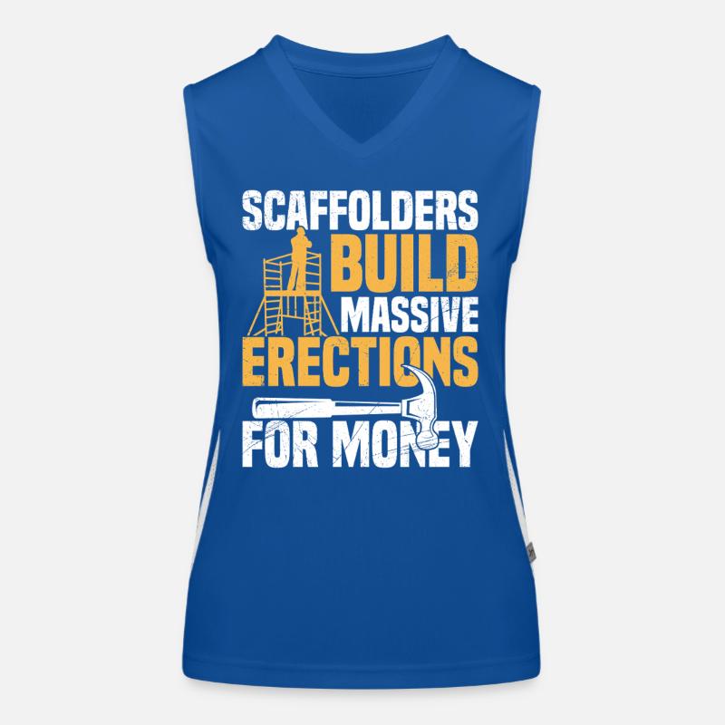 Plateforme d’échafaudage pour ouvriers de la construction Débardeur respirant contrasté Femme