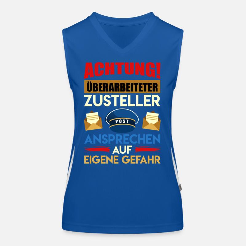 Postmen ATTENTION! REVISED DELIVERY MAN Women's Functional Contrast Tank Top