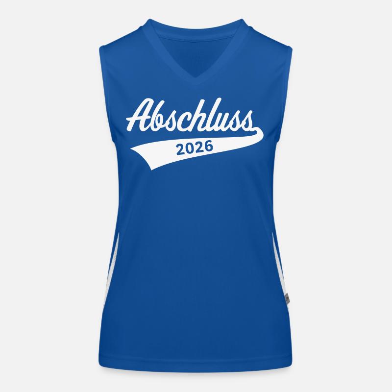 Abschluss 2026 (Schulabschluss / White) Funktionelles Kontrast-Tank Top für Frauen