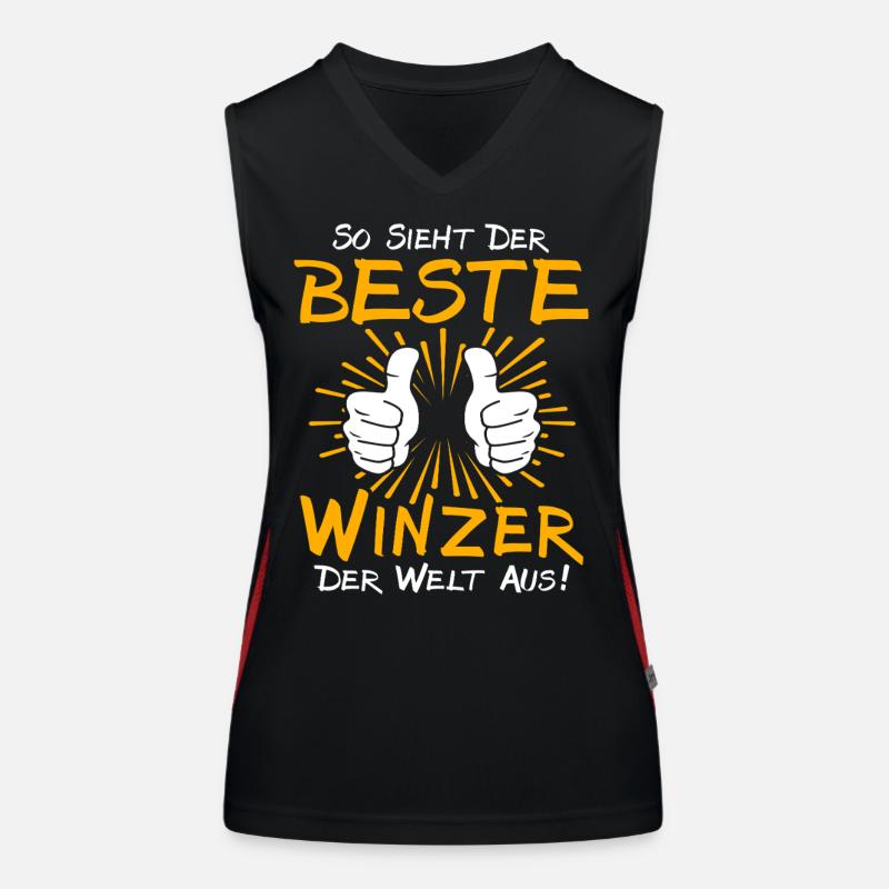 Winzer Geschenkidee Funktionelles Kontrast-Tank Top für Frauen