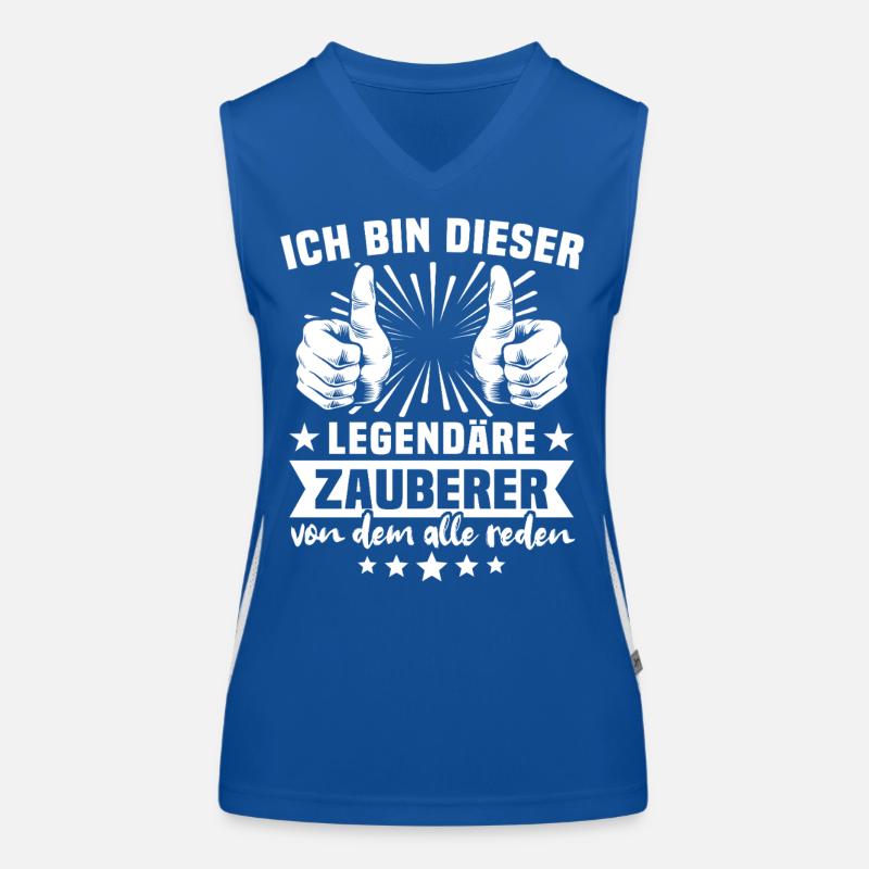 Zauberer Legende Funktionelles Kontrast-Tank Top für Frauen