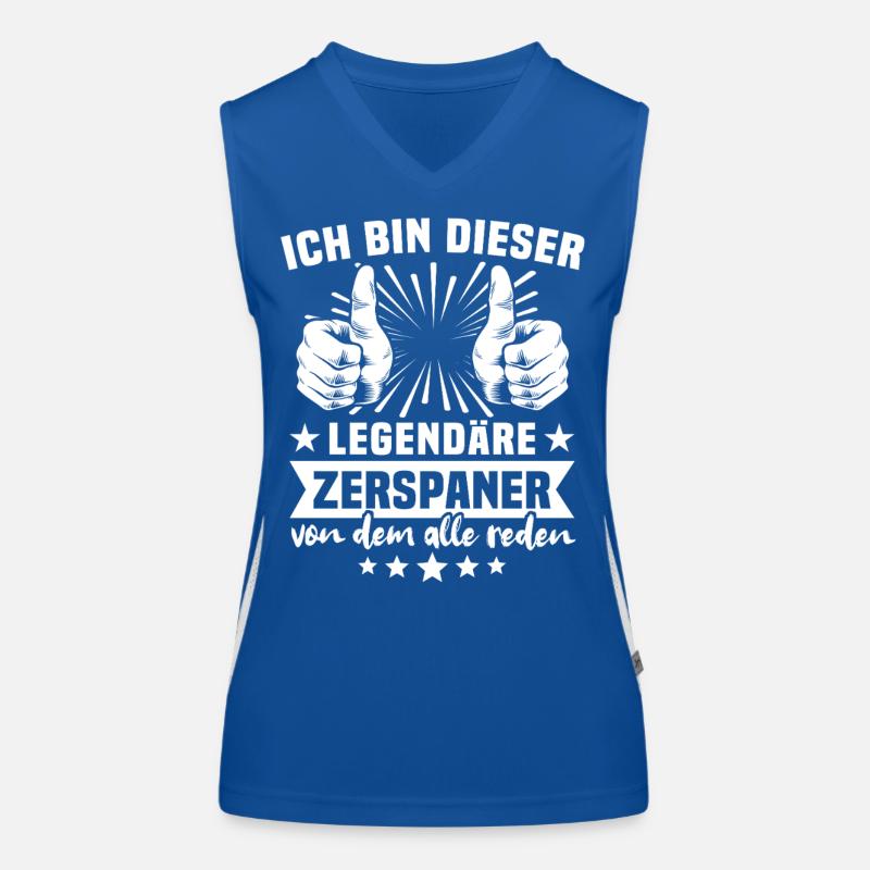 Zerspaner Legende Funktionelles Kontrast-Tank Top für Frauen