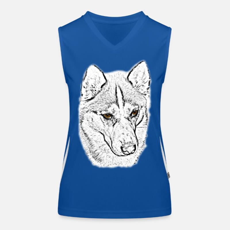 Wolfskopf Line Study Women's Functional Contrast Tank Top