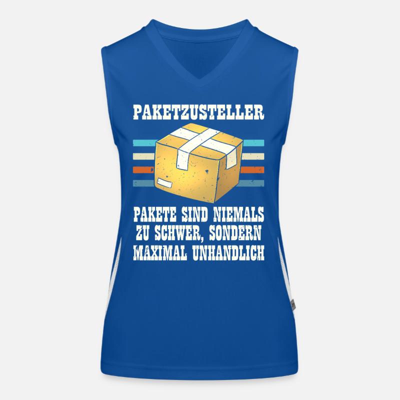 Postmen PARCEL DELIVERERS PARCELS ARE NEVER TOO Women's Functional Contrast Tank Top