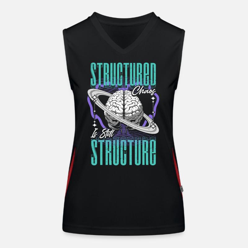 Neurodivergent Neurodiversity Structured Chaos Women's Functional Contrast Tank Top