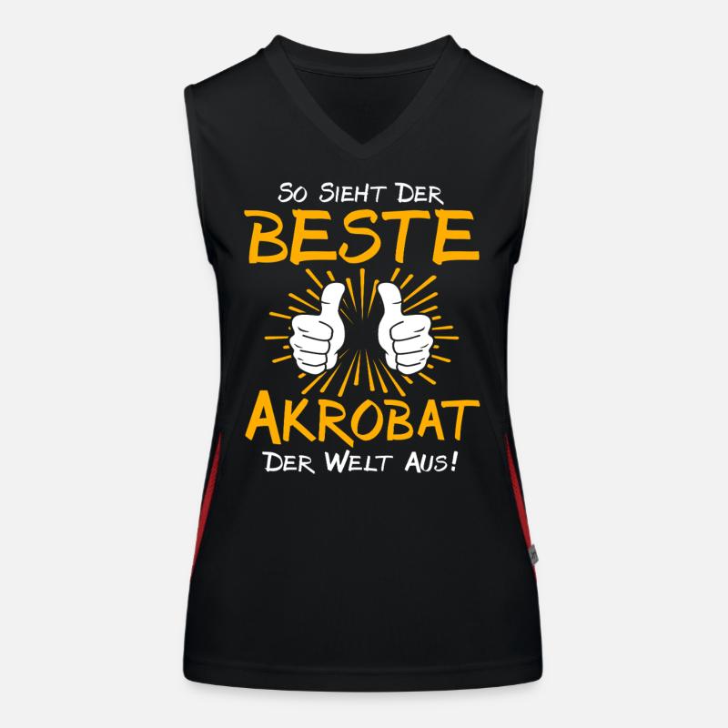 Acrobat Gift Idea Women's Functional Contrast Tank Top