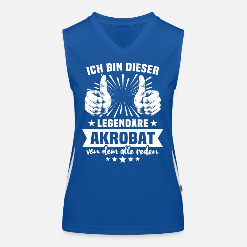 Akrobat Legende Funktionelles Kontrast-Tank Top für Frauen