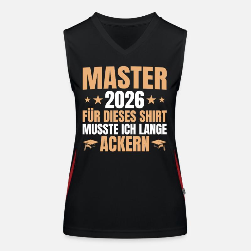 Master 2026 Lange Ackern - Mastertitel Funktionelles Kontrast-Tank Top für Frauen