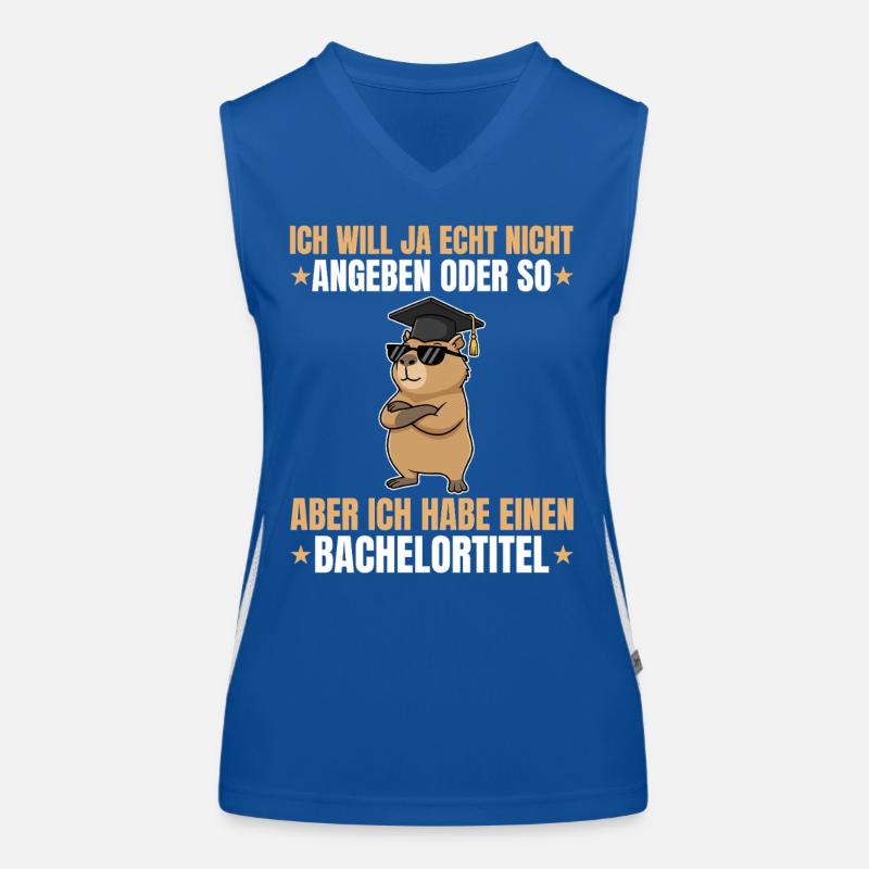 Bachelorprüfung bestanden Capybara Bachelortitel Funktionelles Kontrast-Tank Top für Frauen