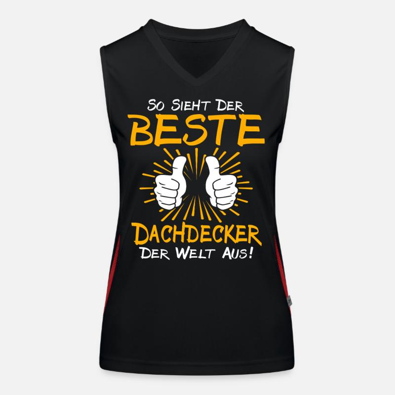 Dachdecker Geschenkidee Funktionelles Kontrast-Tank Top für Frauen