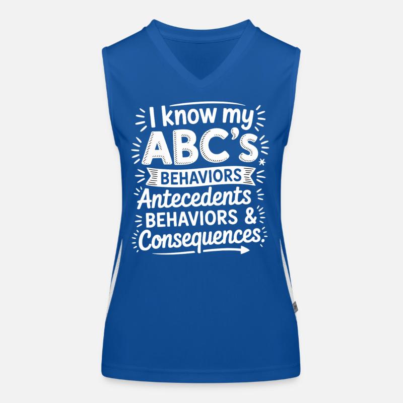 Comportement ABC : causes, comportements, conséquences Débardeur respirant contrasté Femme