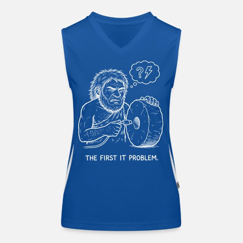 The First IT Problem Women's Functional Contrast Tank Top