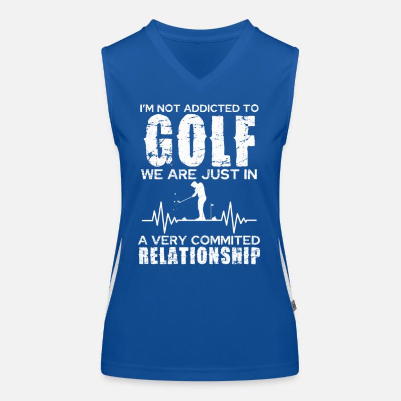 Relation golfeuse : passion engagée Débardeur respirant contrasté Femme