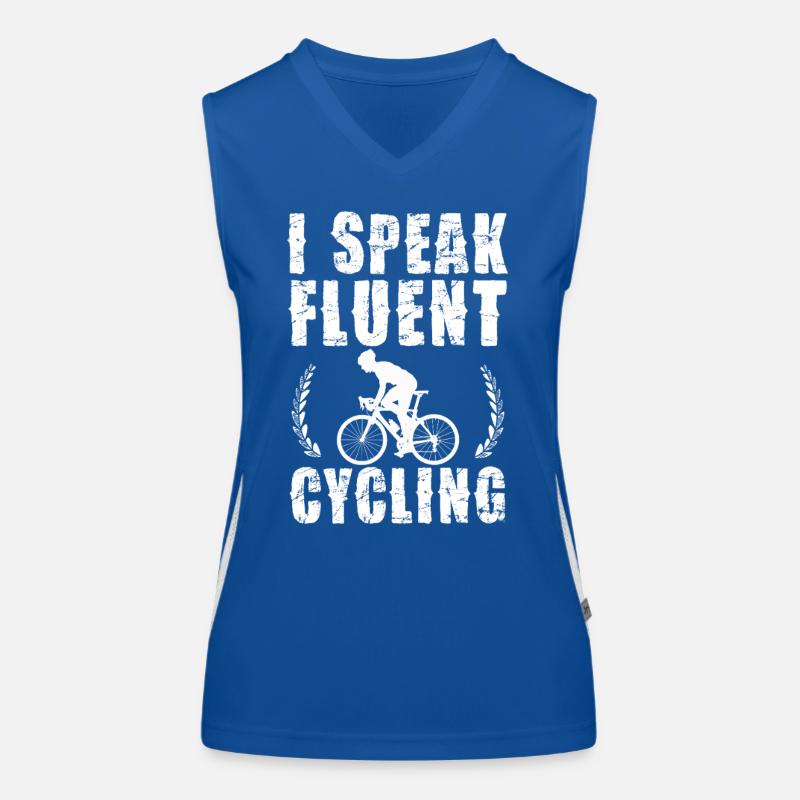 Je parle de cyclage fluide Débardeur respirant contrasté Femme