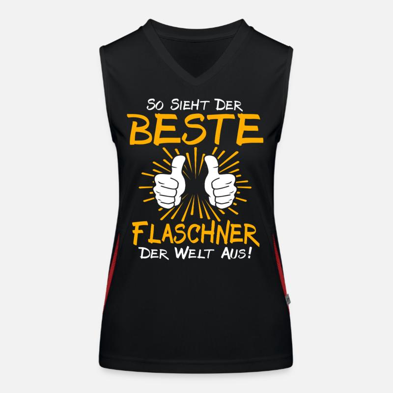 Idée de cadeau Flaschner Débardeur respirant contrasté Femme