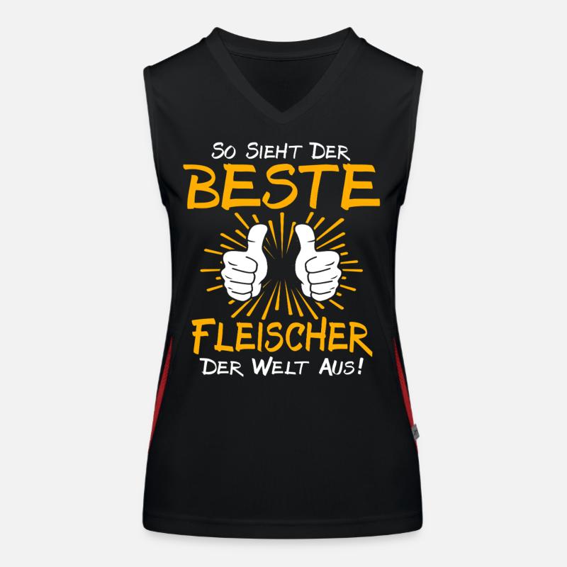 Idée cadeau boucher Débardeur respirant contrasté Femme