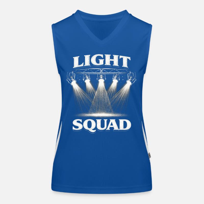 Technicien en éclairage, Technicien en éclairage, Équipe de lumière, Débardeur respirant contrasté Femme