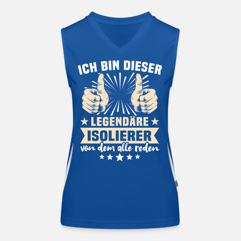 Dictons sur les isolateurs Débardeur respirant contrasté Femme