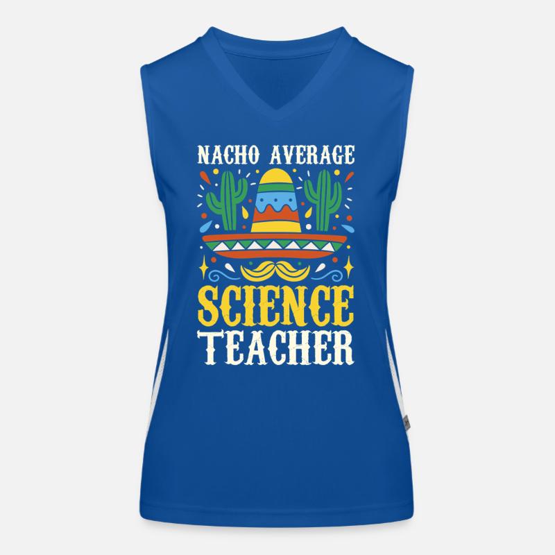 Nacho Average Science Teacher Funktionelles Kontrast-Tank Top für Frauen