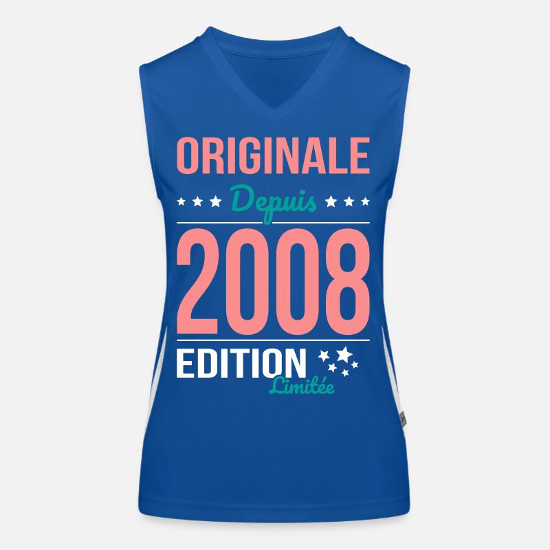 Original seit 2008 – 18. Geburtstag Funktionelles Kontrast-Tank Top für Frauen