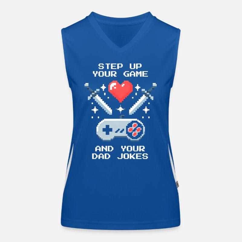 Level up & Papa-Witze | Bonuspapa Patchwork Funktionelles Kontrast-Tank Top für Frauen