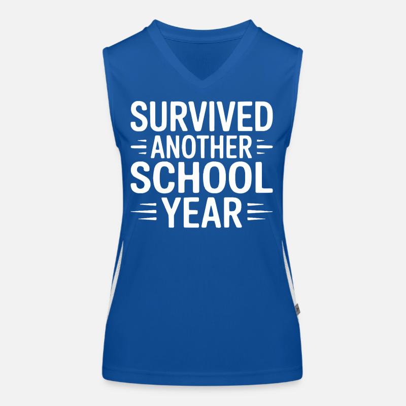 Survived Another School Year Design Funktionelles Kontrast-Tank Top für Frauen