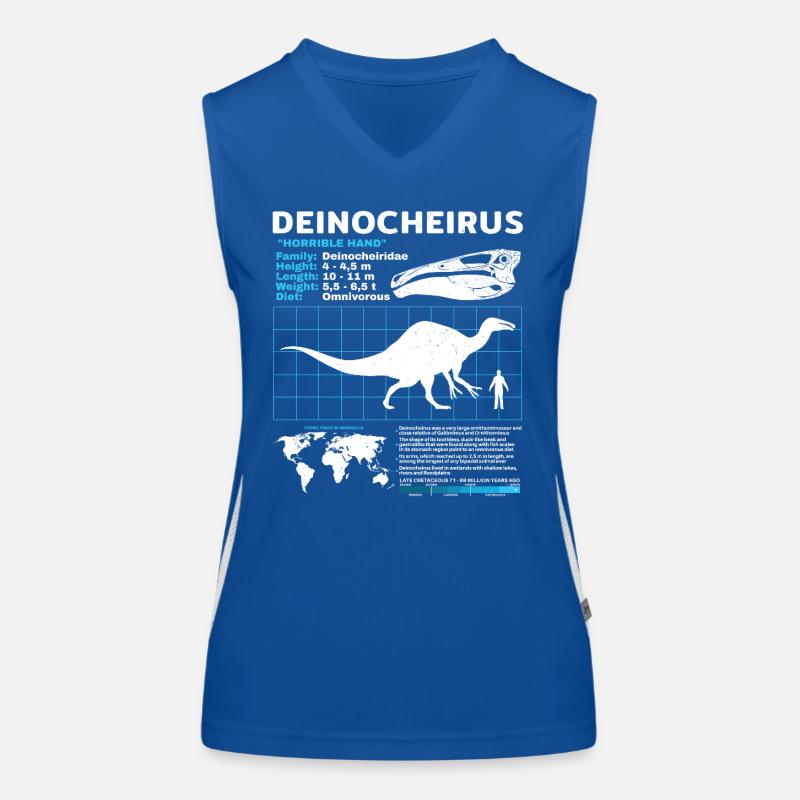 Fiche d’information de Deinocheirus Débardeur respirant contrasté Femme