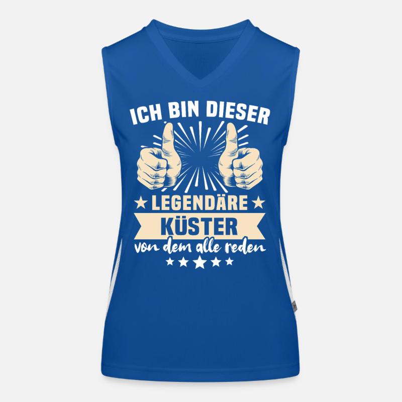 Küster Sprüche Funktionelles Kontrast-Tank Top für Frauen
