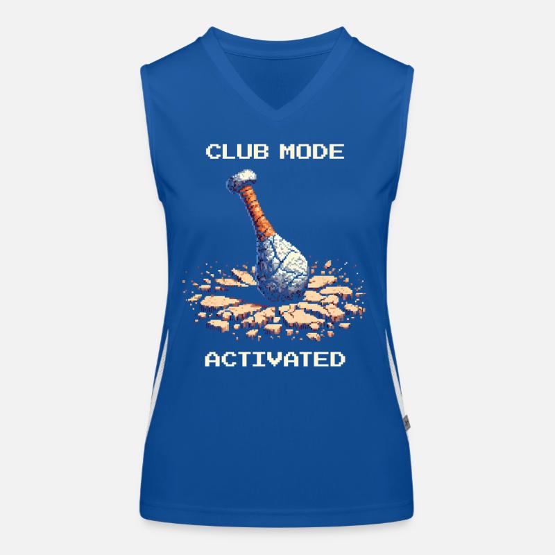 Mace Mode Enabled | Stone Age caveman Women's Functional Contrast Tank Top