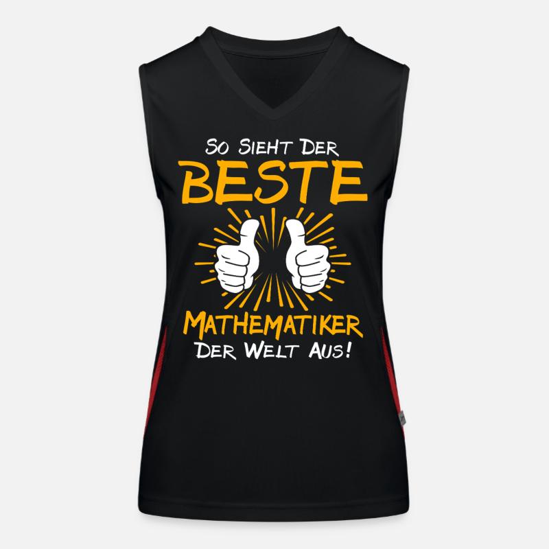 Mathematician Gift Idea Women's Functional Contrast Tank Top