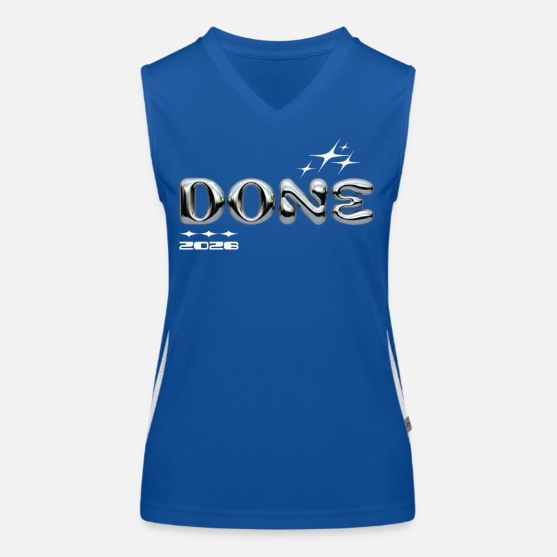Fertig 2028 Chromblasen-Design Funktionelles Kontrast-Tank Top für Frauen