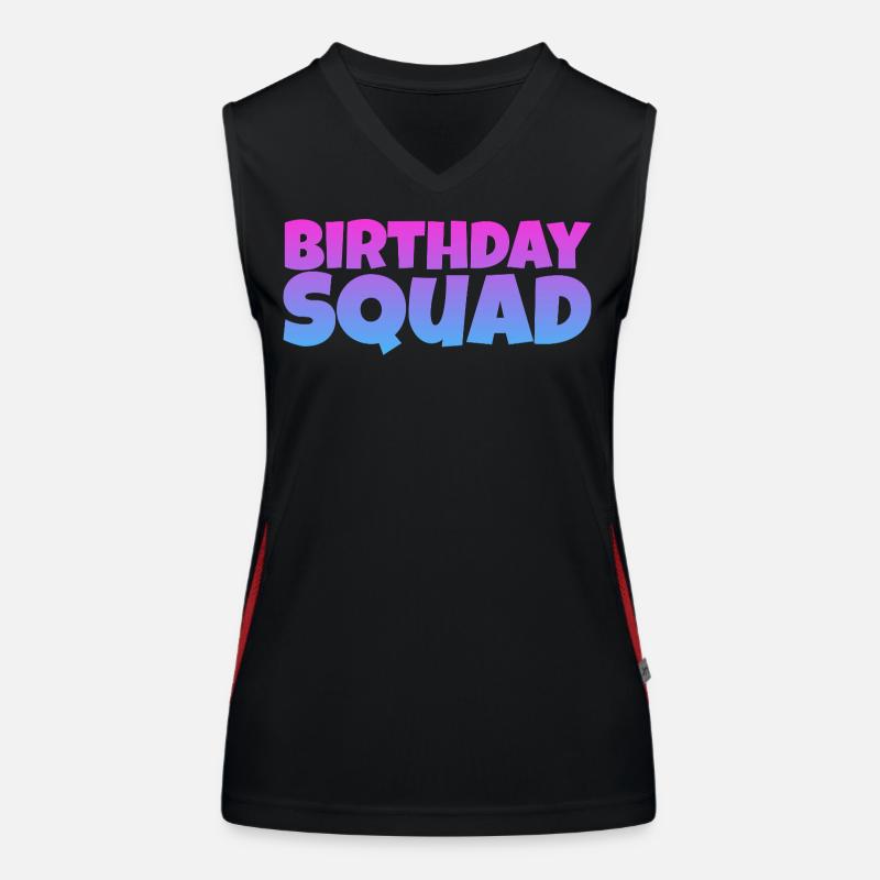 Birthday Squad – Conception d’anniversaire de groupe cool Débardeur respirant contrasté Femme