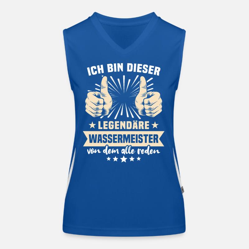 Water Master Sayings Women's Functional Contrast Tank Top