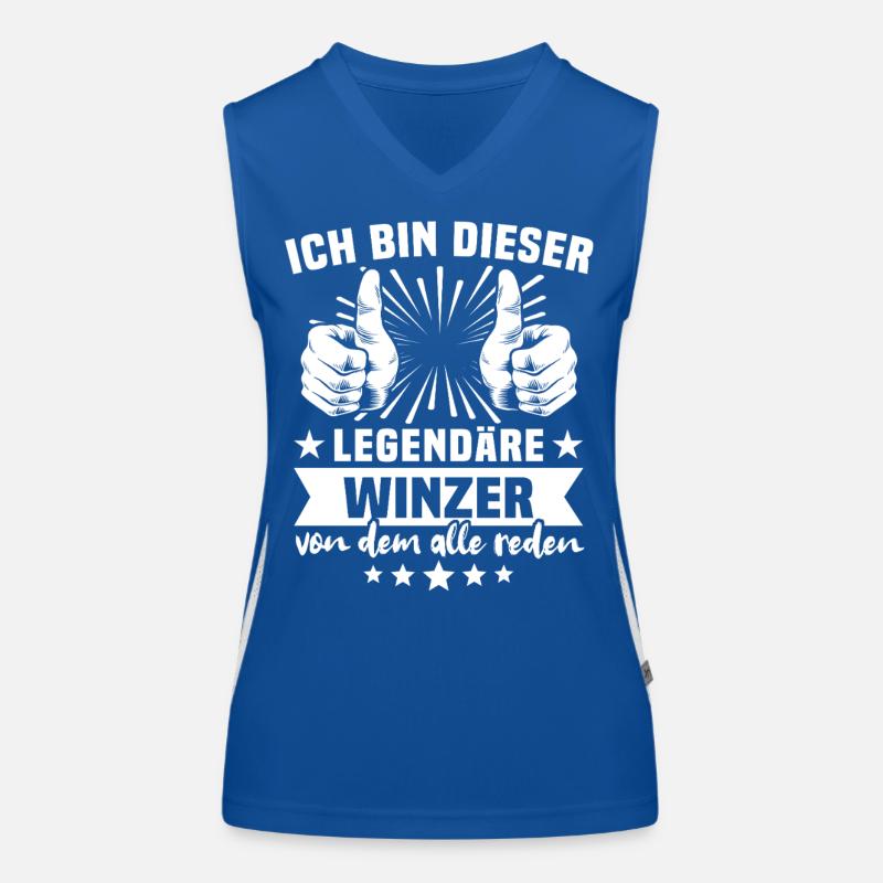 Winzer Legende Funktionelles Kontrast-Tank Top für Frauen