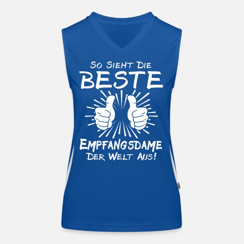 Empfangsdame Funktionelles Kontrast-Tank Top für Frauen