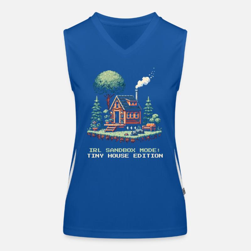 Mode bac à sable IRL | Mode de vie dans les maisons miniatures Débardeur respirant contrasté Femme