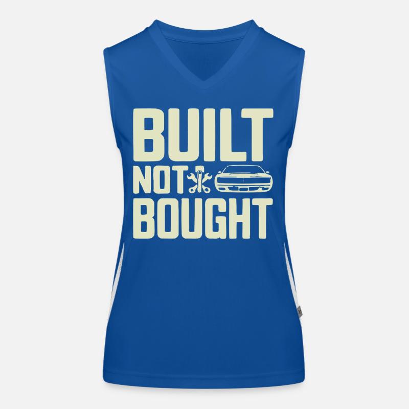 Built Not Bought Screwdriver Statement Women's Functional Contrast Tank Top