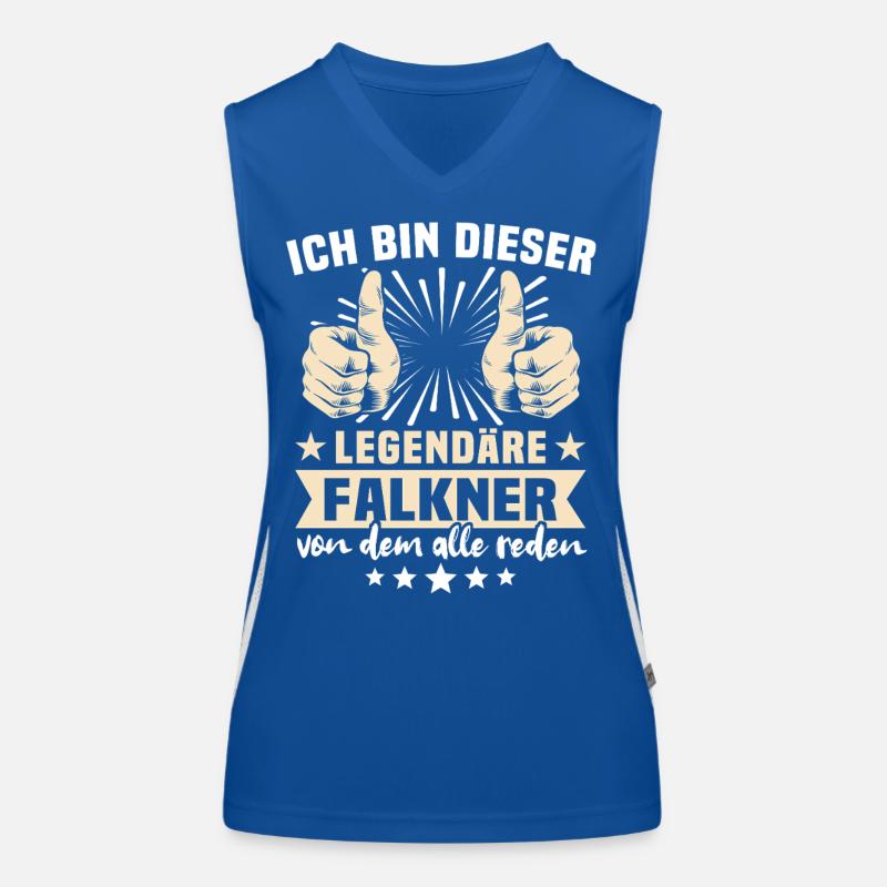 Falkner Sprüche Funktionelles Kontrast-Tank Top für Frauen
