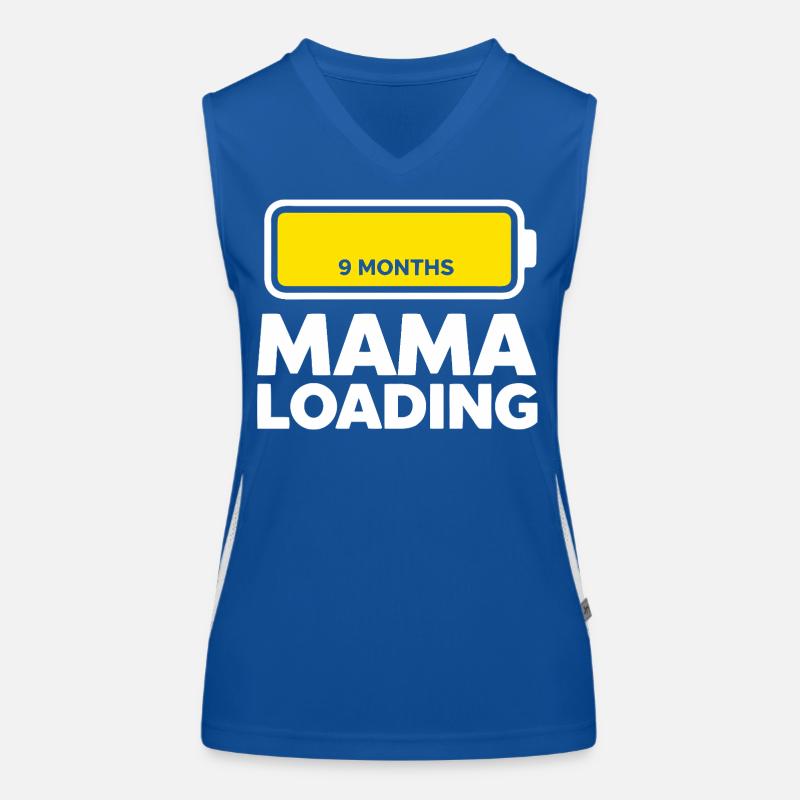 Mama Loading Funktionelles Kontrast-Tank Top für Frauen