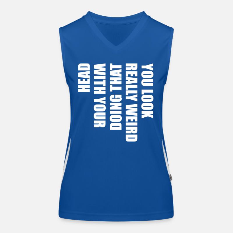 Klartext Typo Statement Funktionelles Kontrast-Tank Top für Frauen