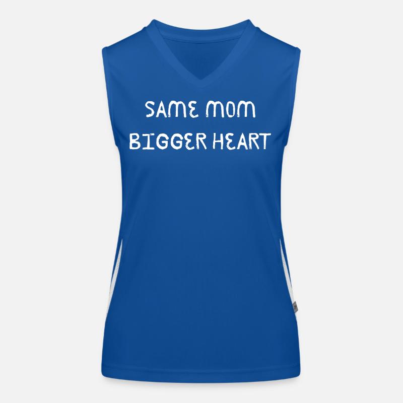 Same Mom Bigger Heart Funktionelles Kontrast-Tank Top für Frauen