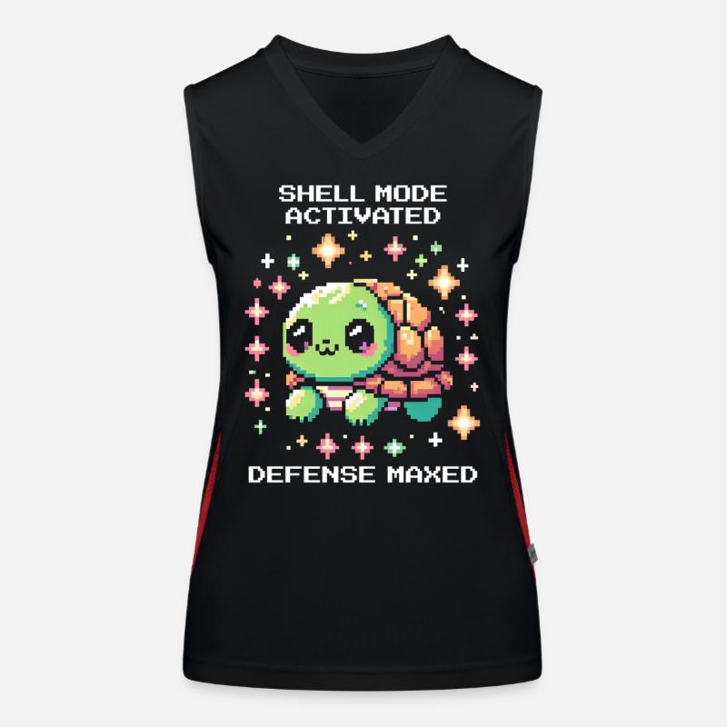 Mode char actif | Tortue Débardeur respirant contrasté Femme