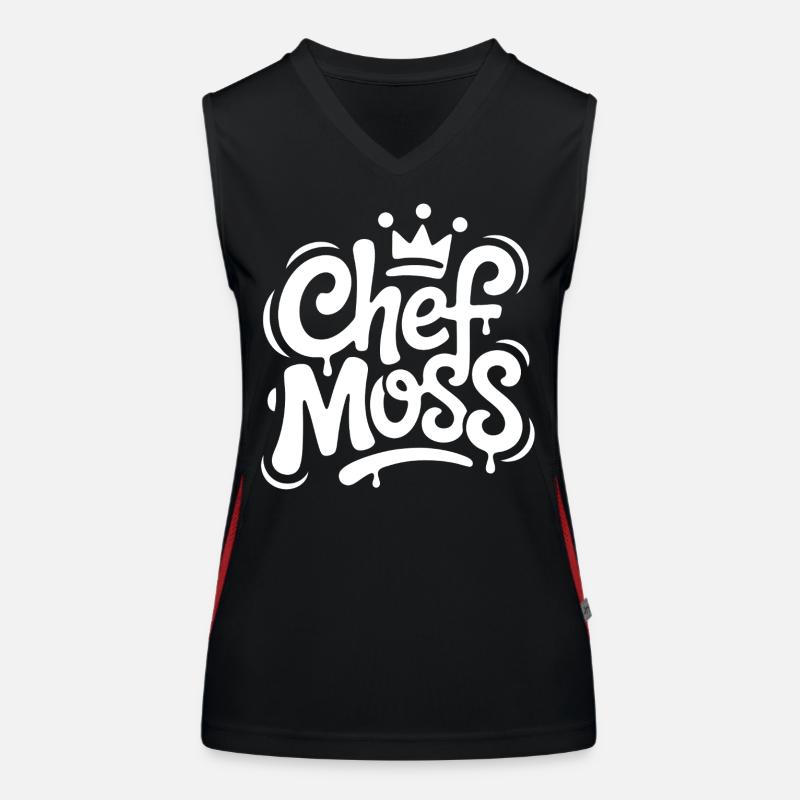 Couronne de graffiti Chef Moss Débardeur respirant contrasté Femme