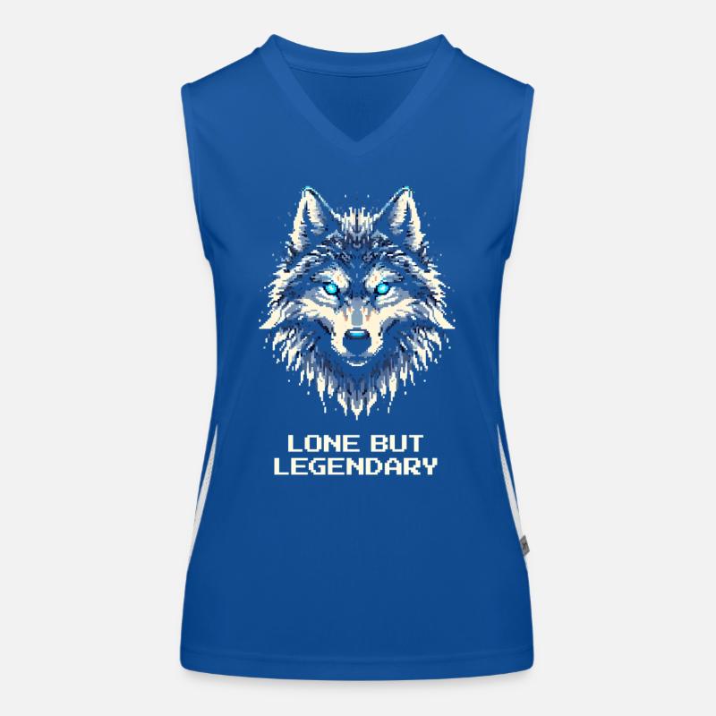 Lonely but legendary | Lone Wolf Women's Functional Contrast Tank Top