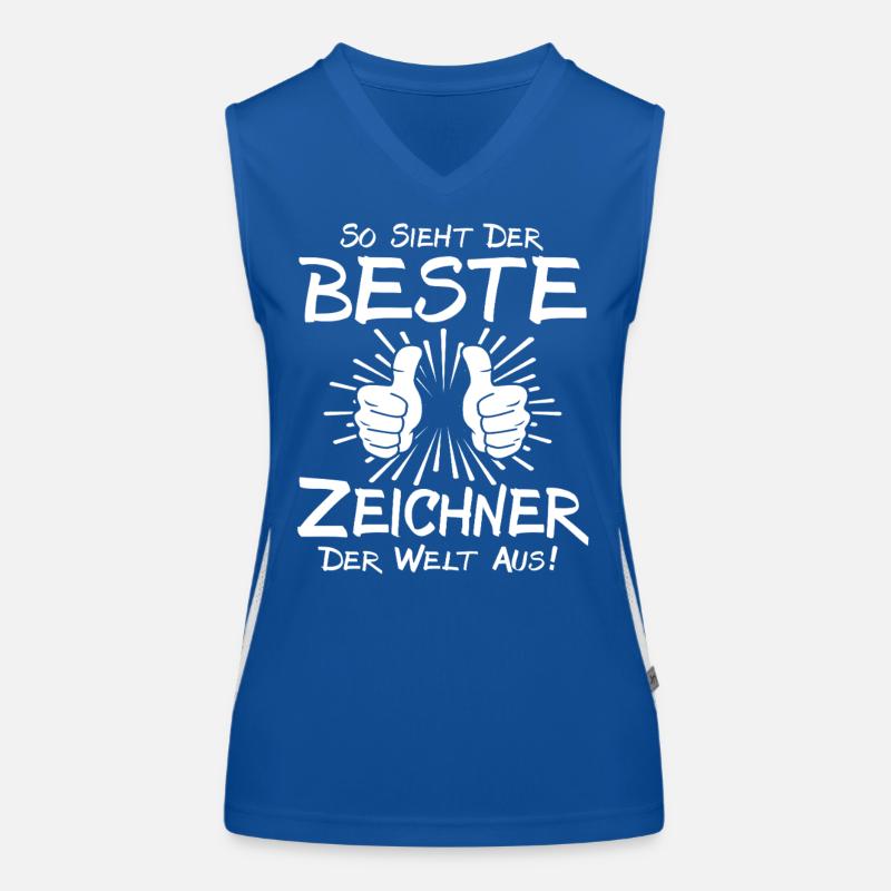 Bester Zeichner Funktionelles Kontrast-Tank Top für Frauen