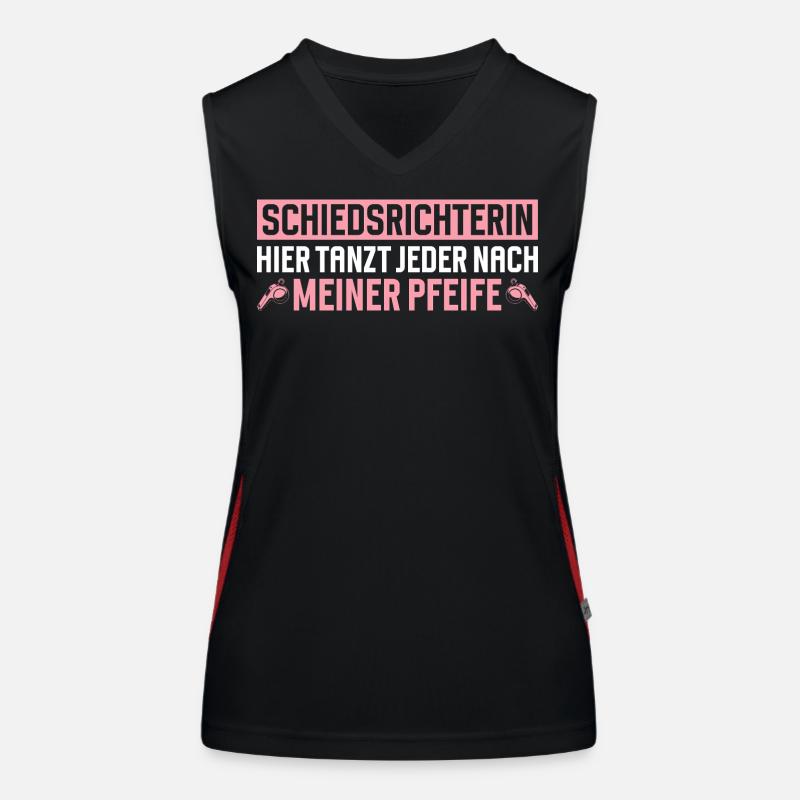 Referee Referee Gift Women's Functional Contrast Tank Top