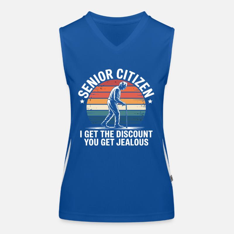 Senior Rabatt Lustiger Ruhestand Funktionelles Kontrast-Tank Top für Frauen
