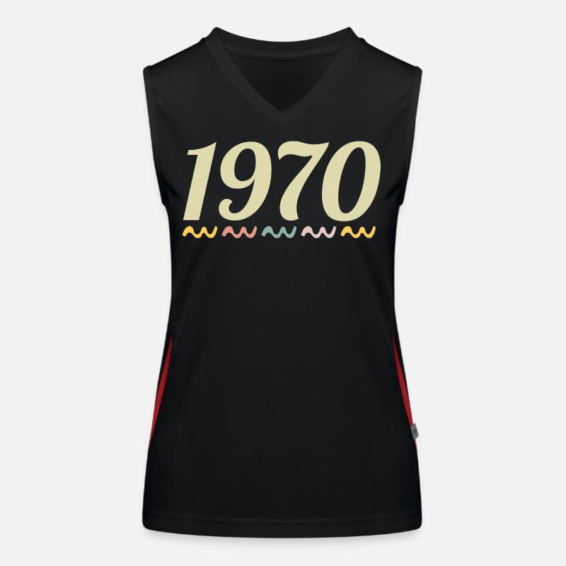 1970 Débardeur respirant contrasté Femme